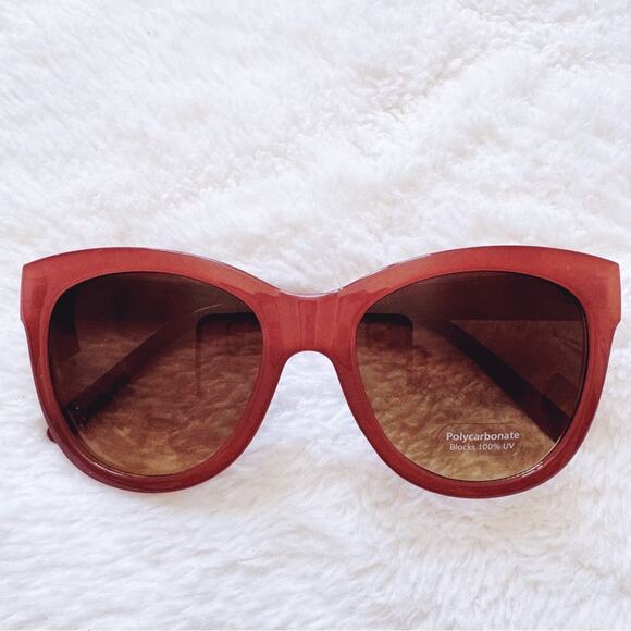 Stylens Accessories - Mina Burgundy Brown Chic Sunglasses